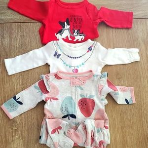 Assorted worn once onsie